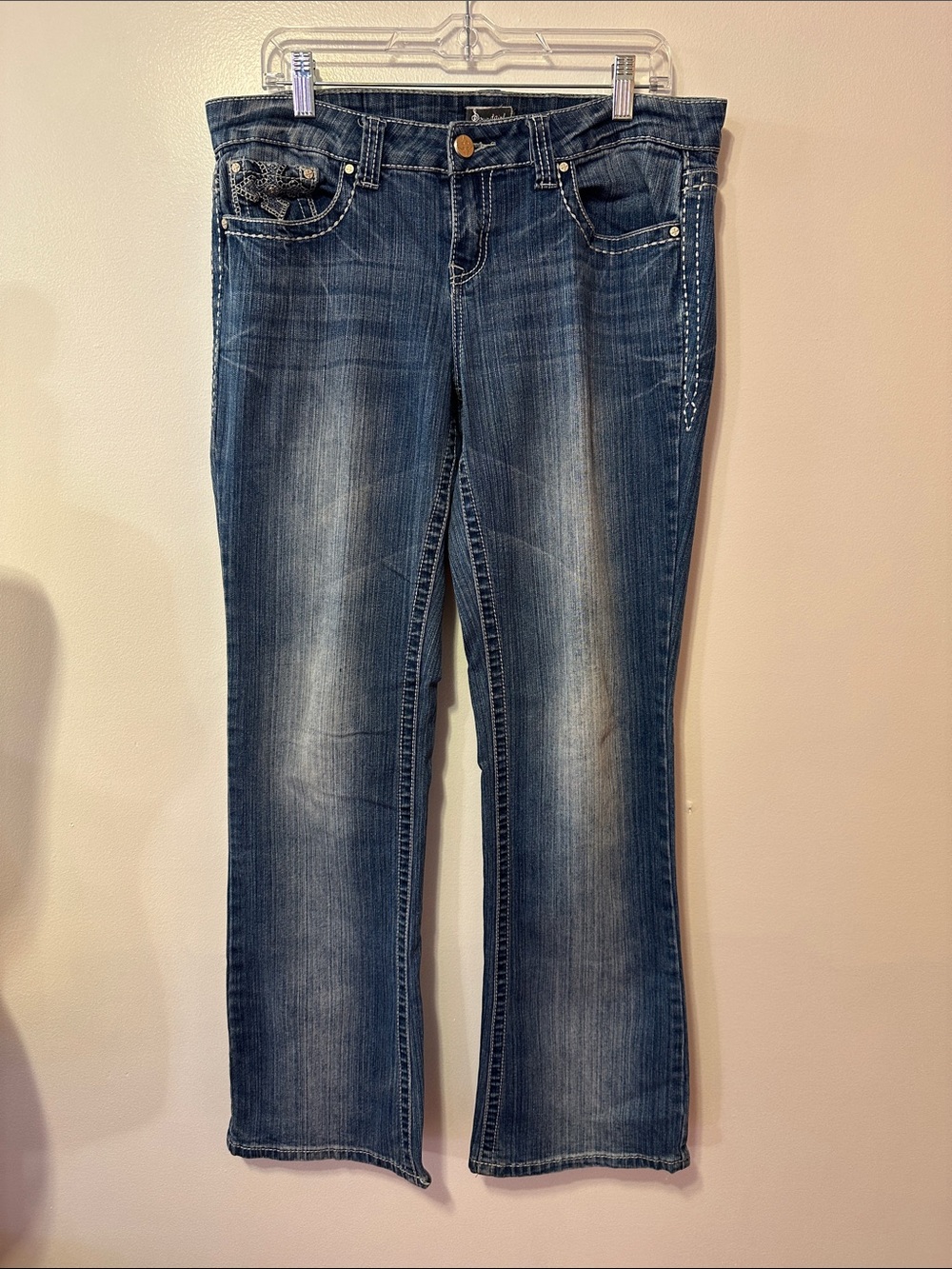 Soundgirl Size 13 Bootcut Jeans Medium Wash